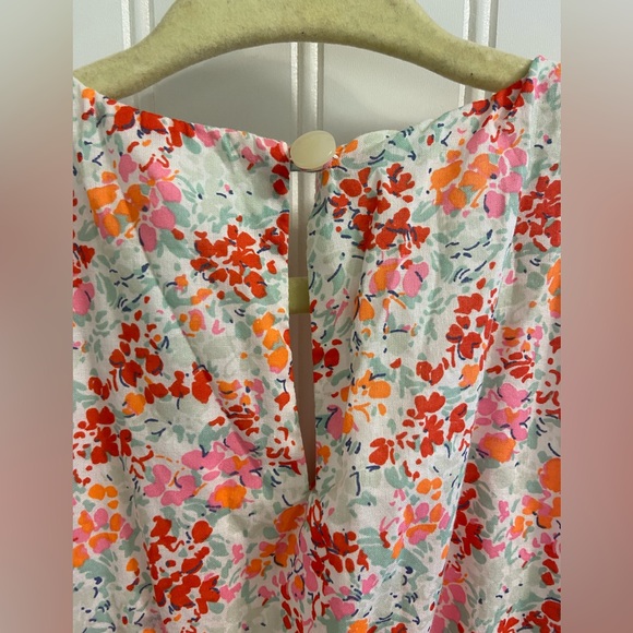 J.Crew Crewcuts Floral Keyhole Fit and Flare Tulle Sleeveless Holiday Dress Sz 4 - Picture 4 of 5